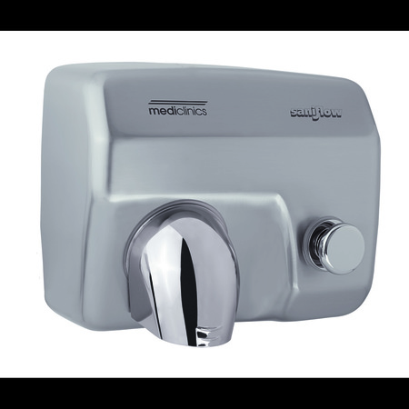 SANIFLOW PUSH-BUTTON HAND DRYER - SATIN STAINLESS STEEL E88CS-UL